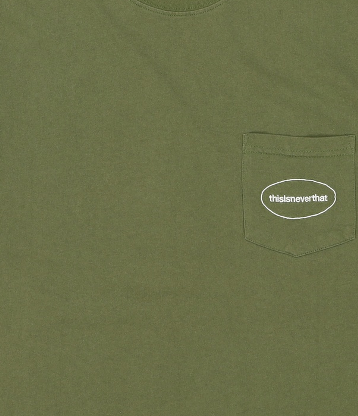 디스이즈네버댓(THISISNEVERTHAT) E/T-Logo Pocket Tee Green L