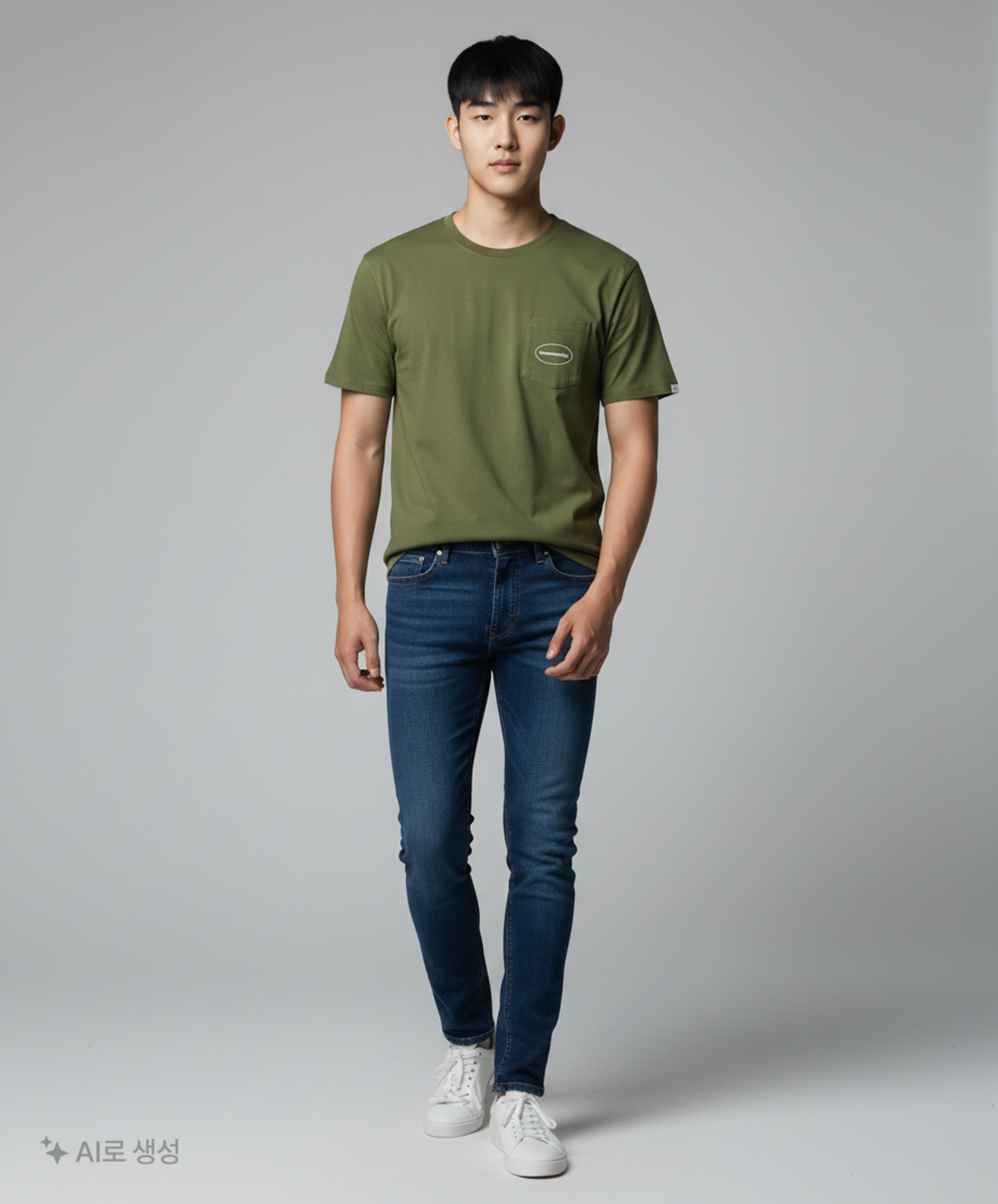 디스이즈네버댓(THISISNEVERTHAT) E/T-Logo Pocket Tee Green L