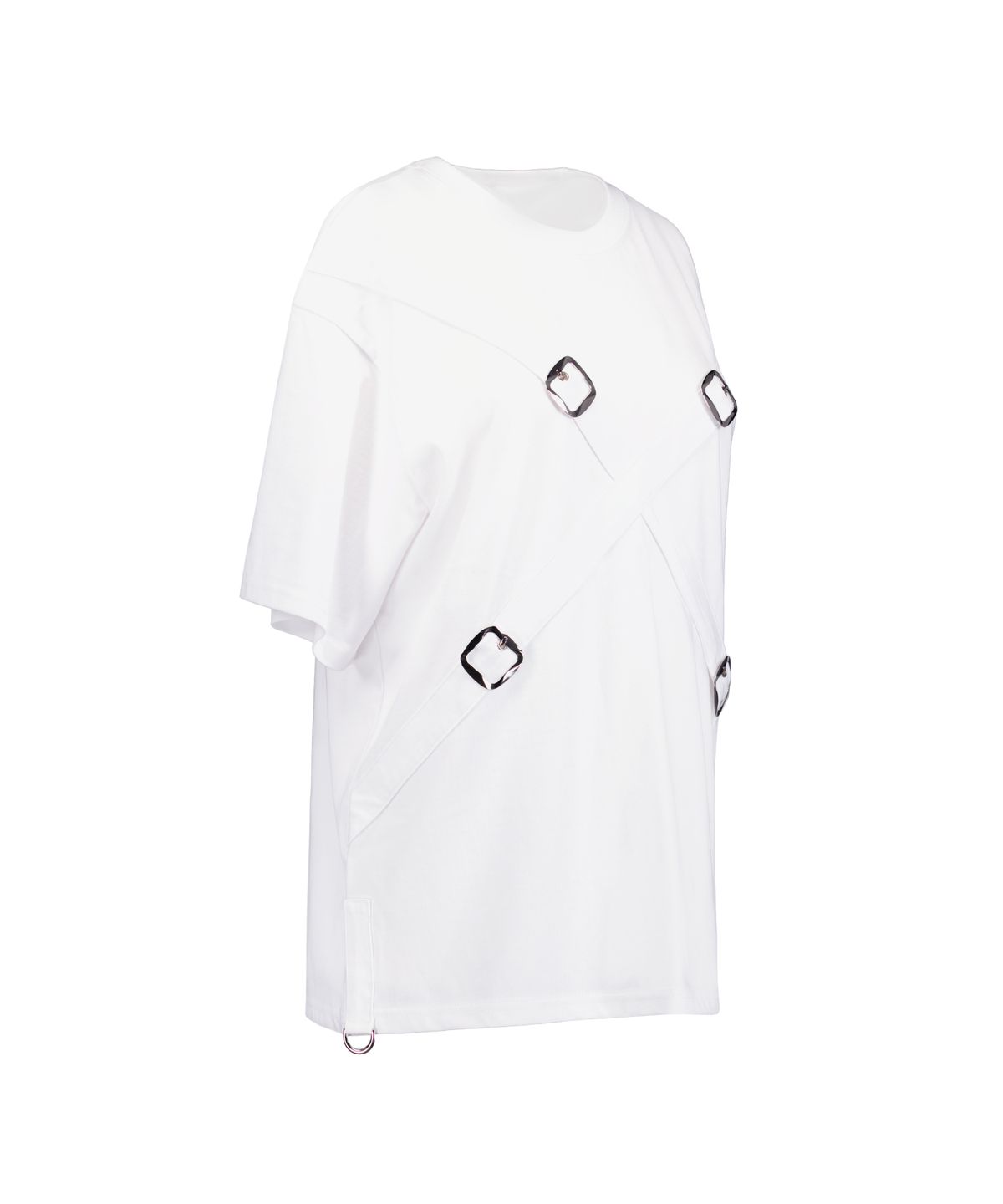 락앤키(LOCK AND KEY) Belted Oversized T-Shirt (White)