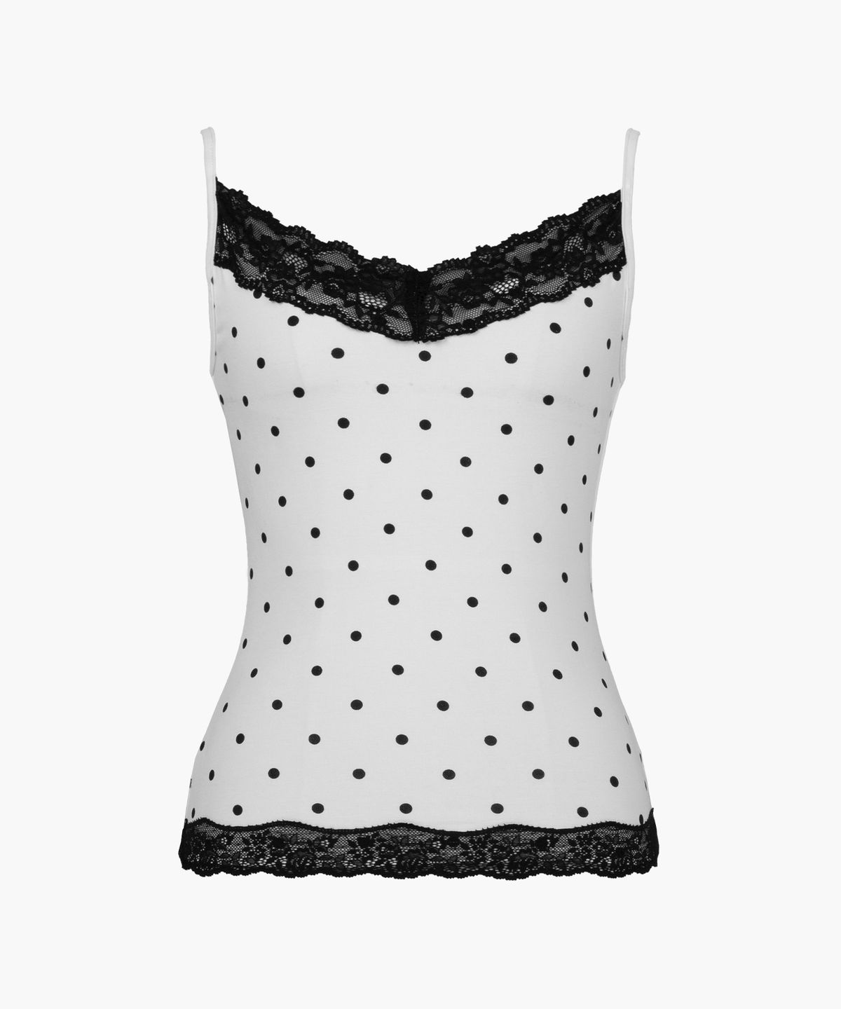 러프넥(ROUGHNECK) Soft Lace Sleeveless Dot
