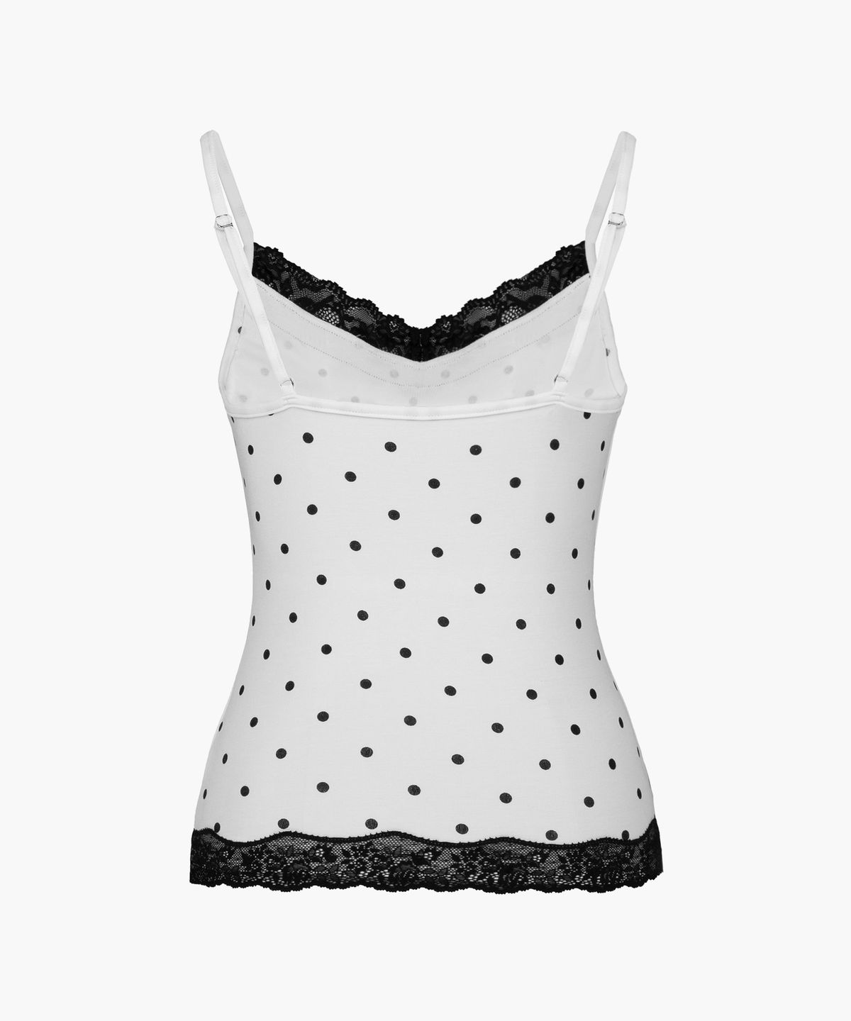 러프넥(ROUGHNECK) Soft Lace Sleeveless Dot