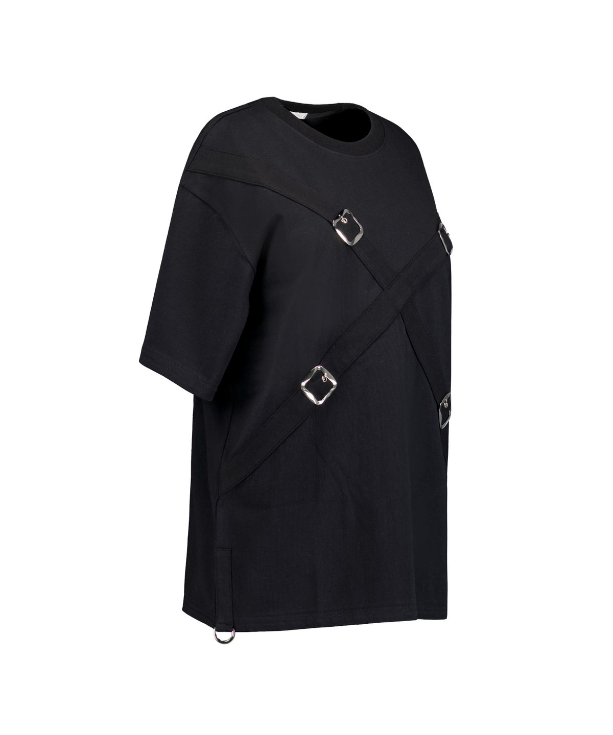 락앤키(LOCK AND KEY) Belted Oversized T-Shirt (Black)