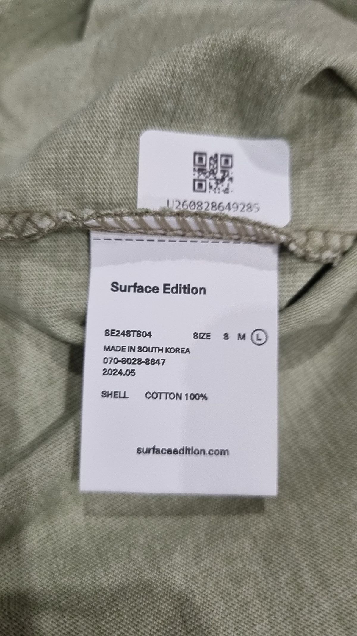 서피스에디션(SURFACE EDITION) 반소매 티셔츠 L