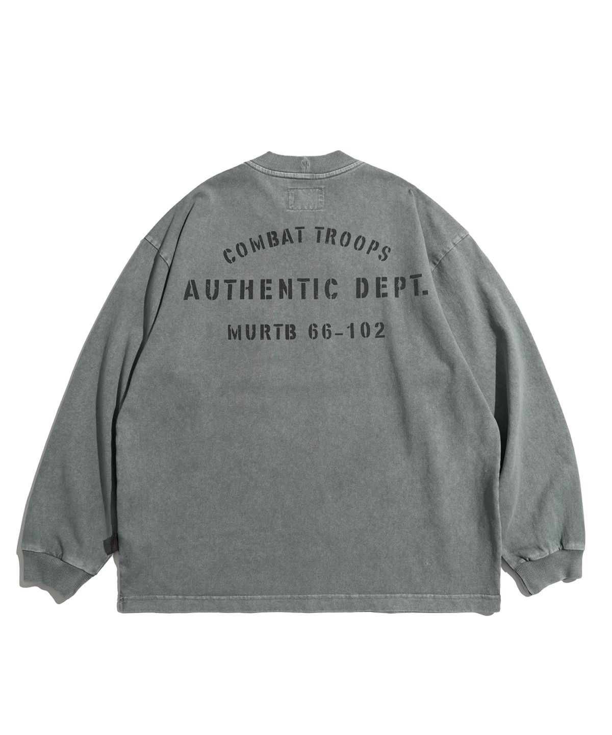 미드업데이트(MIDUPDATE) Pigment-Dyed Troops Pocket L/S Tee_GR