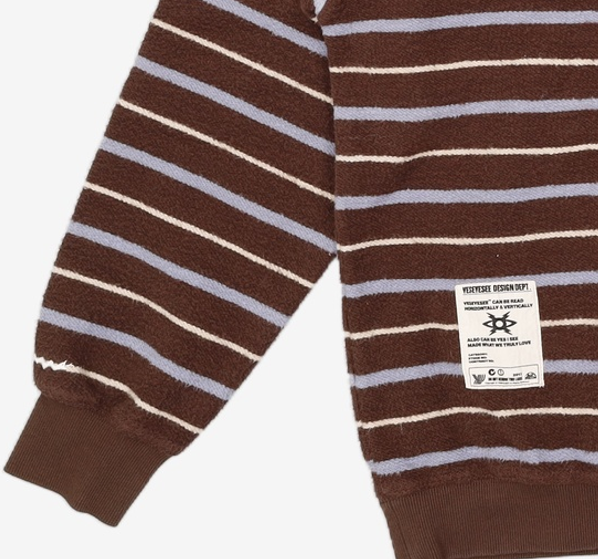 예스아이씨(YESEYESEE) Y.E.S Stripe Hoodie Brown S