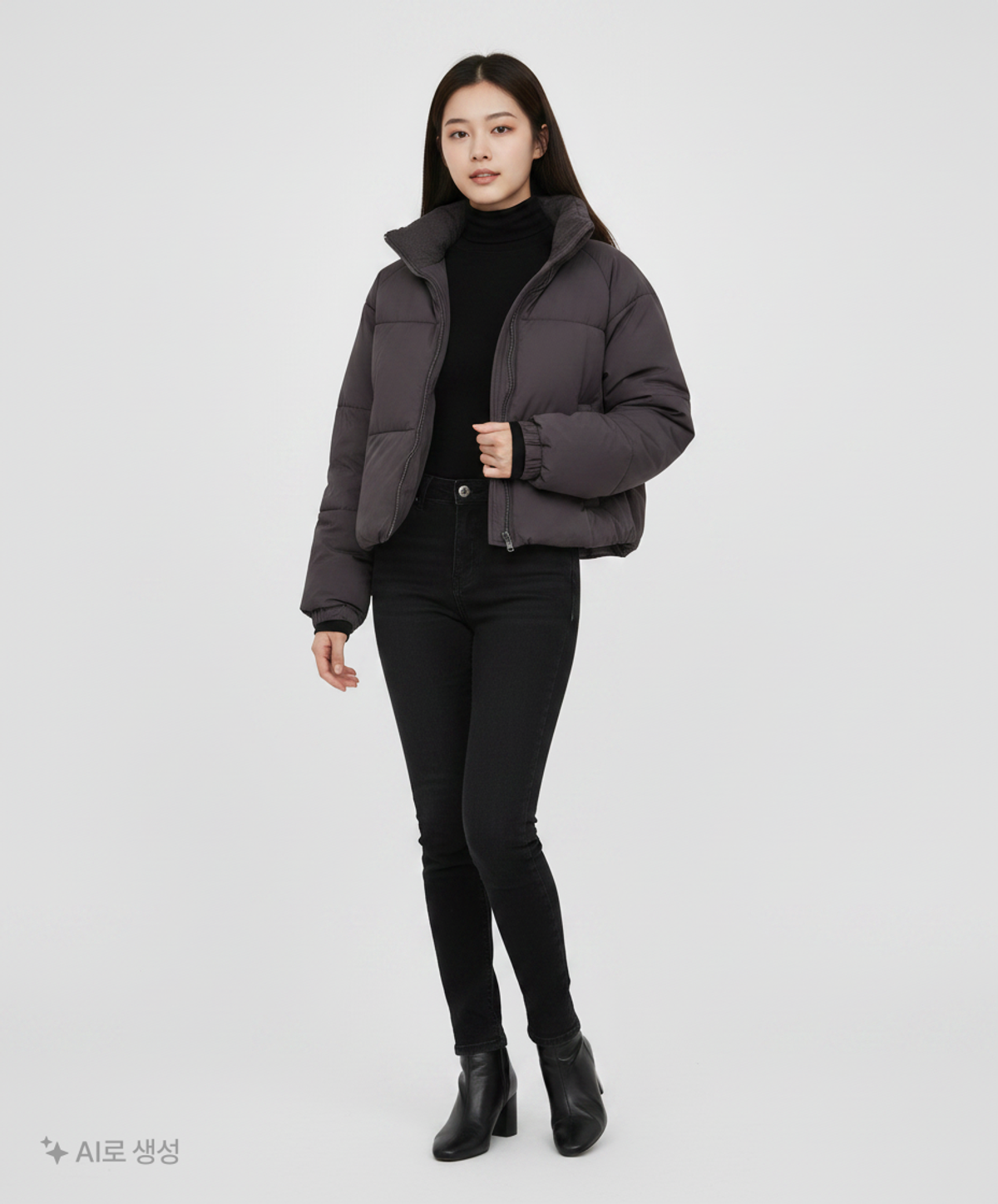 스파오(SPAO) 숏 패딩/숏 헤비 아우터 S