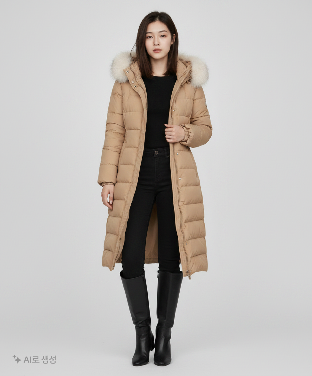 듀엘(DEWL) 롱 패딩/롱 헤비 아우터 55