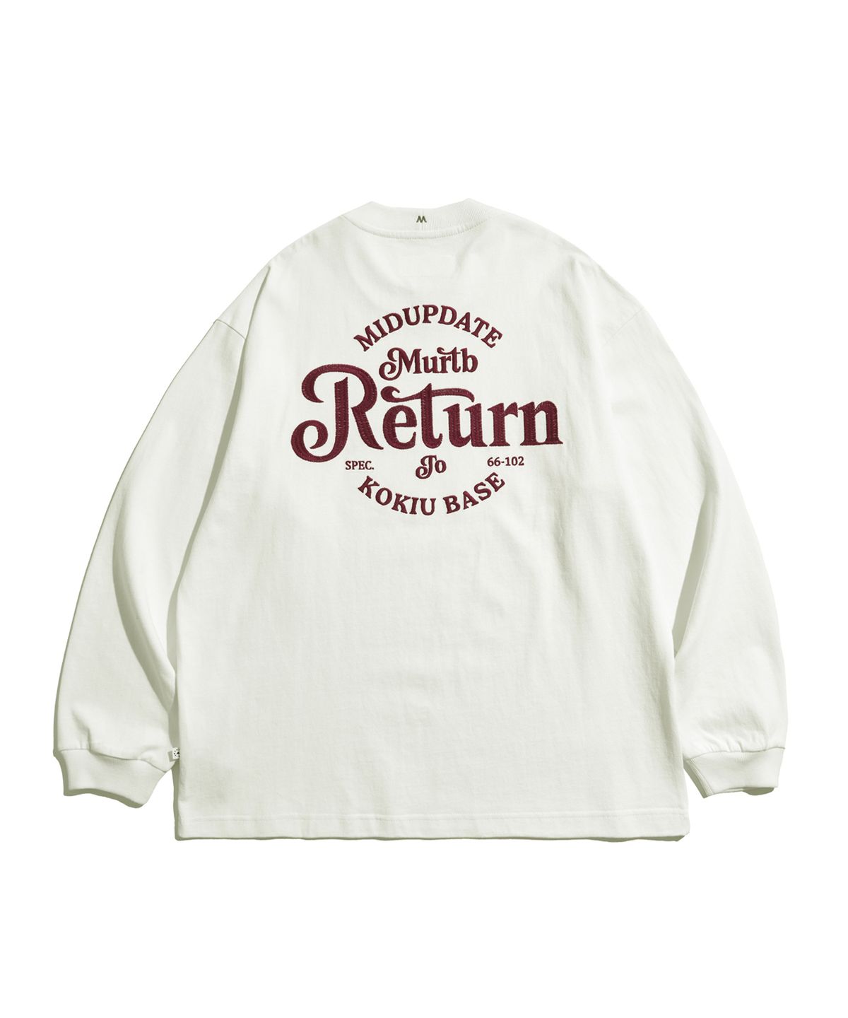 미드업데이트(MIDUPDATE) Vintage Return Graphic Long Sleeve_WH