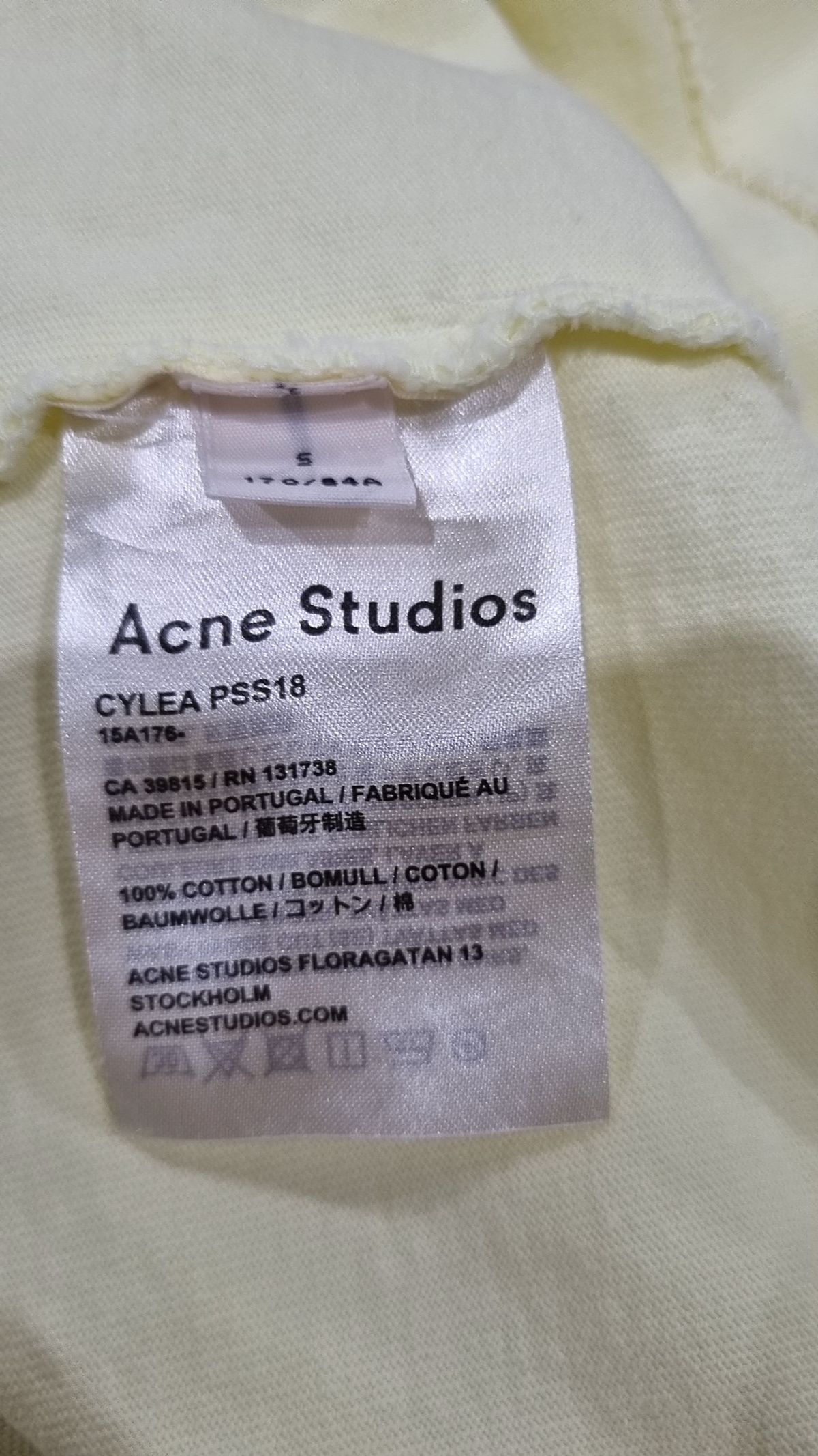 아크네 스튜디오(ACNE STUDIOS) 반소매 티셔츠 S