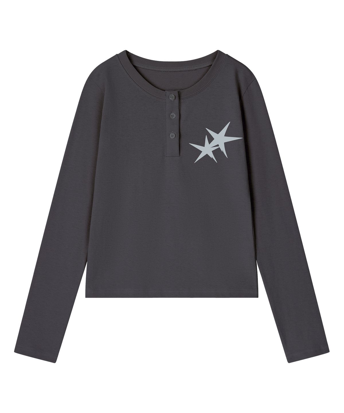 그레이버 오디너리(GRAVER ORDINARY) [ODNR UNISEX]Small Twins Star 헨리넥 롱슬리브 긴팔티셔츠_3color