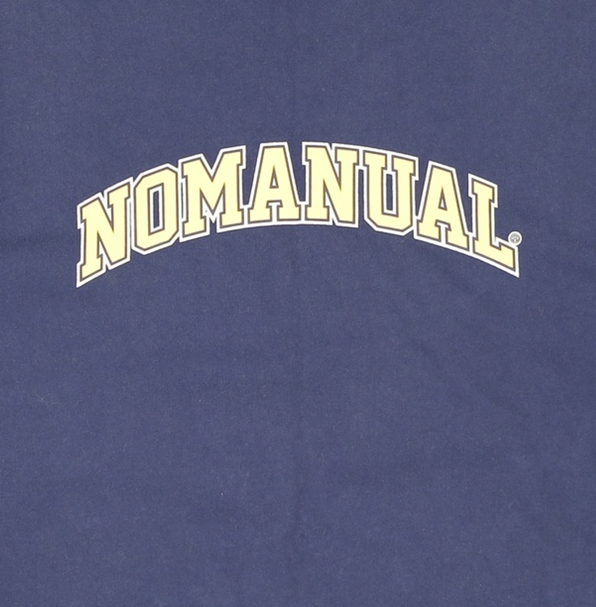노매뉴얼(NOMANUAL) 3T ARCH LOGO T-SHIRT - DARK NAVY L