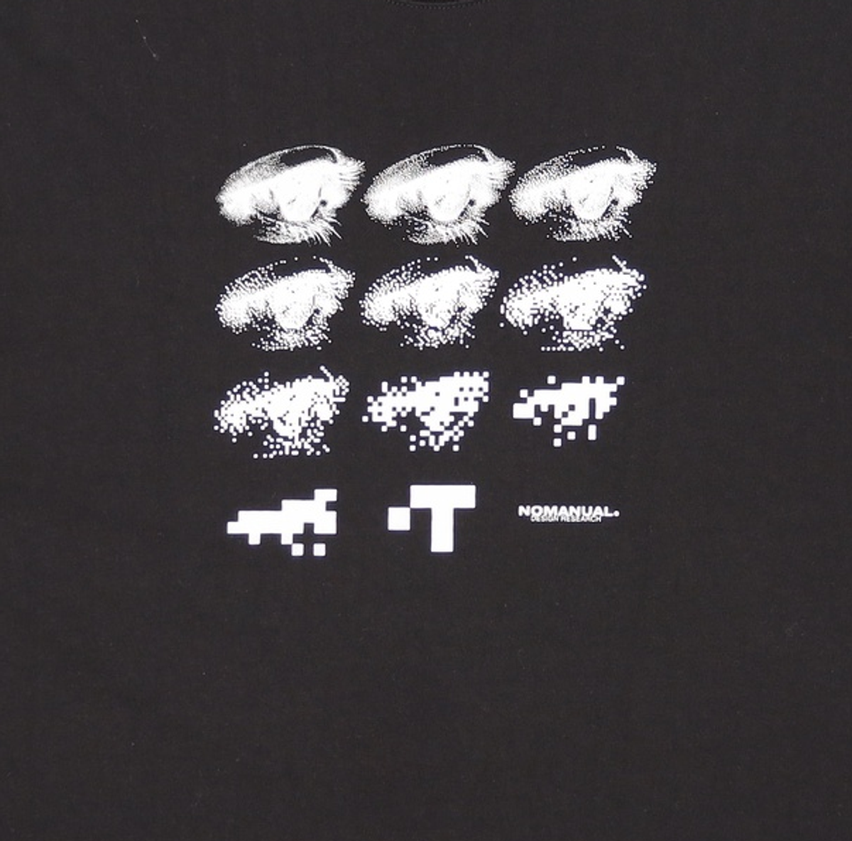 노매뉴얼(NOMANUAL) E.P T-SHIRT - BLACK XL