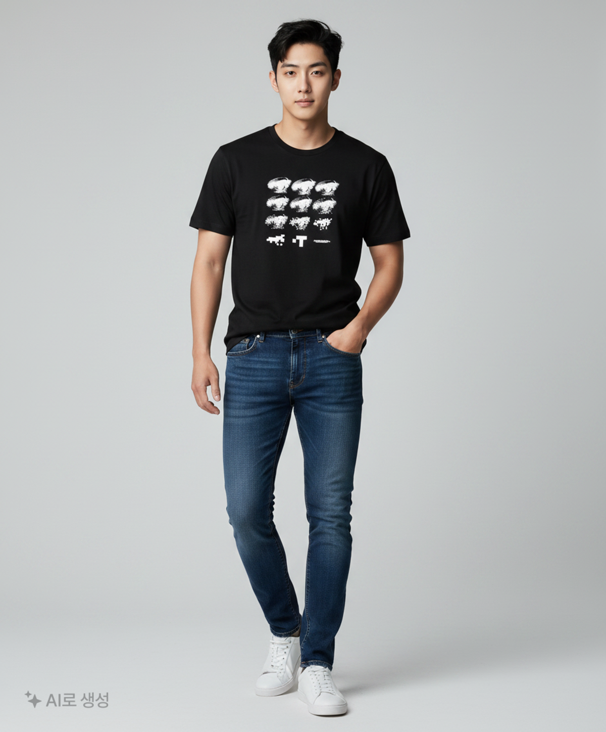 노매뉴얼(NOMANUAL) E.P T-SHIRT - BLACK XL