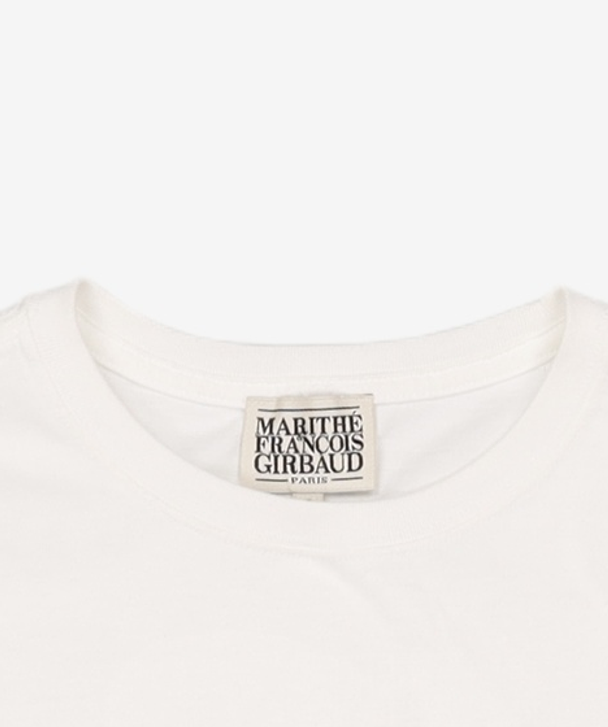 마리떼 프랑소와 저버(MARITHÉ + FRANҪOIS GIRBAUD) W REGULAR LOGO TEE white S