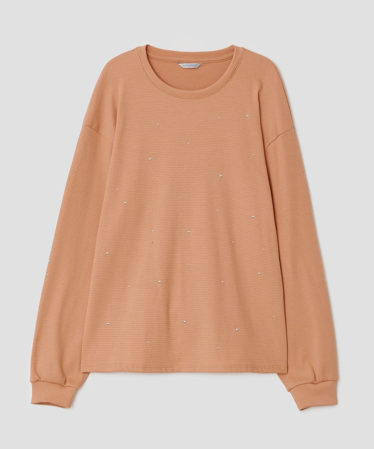 타입서비스(TYPESERVICE) Textured Hotfix Top [Orange]