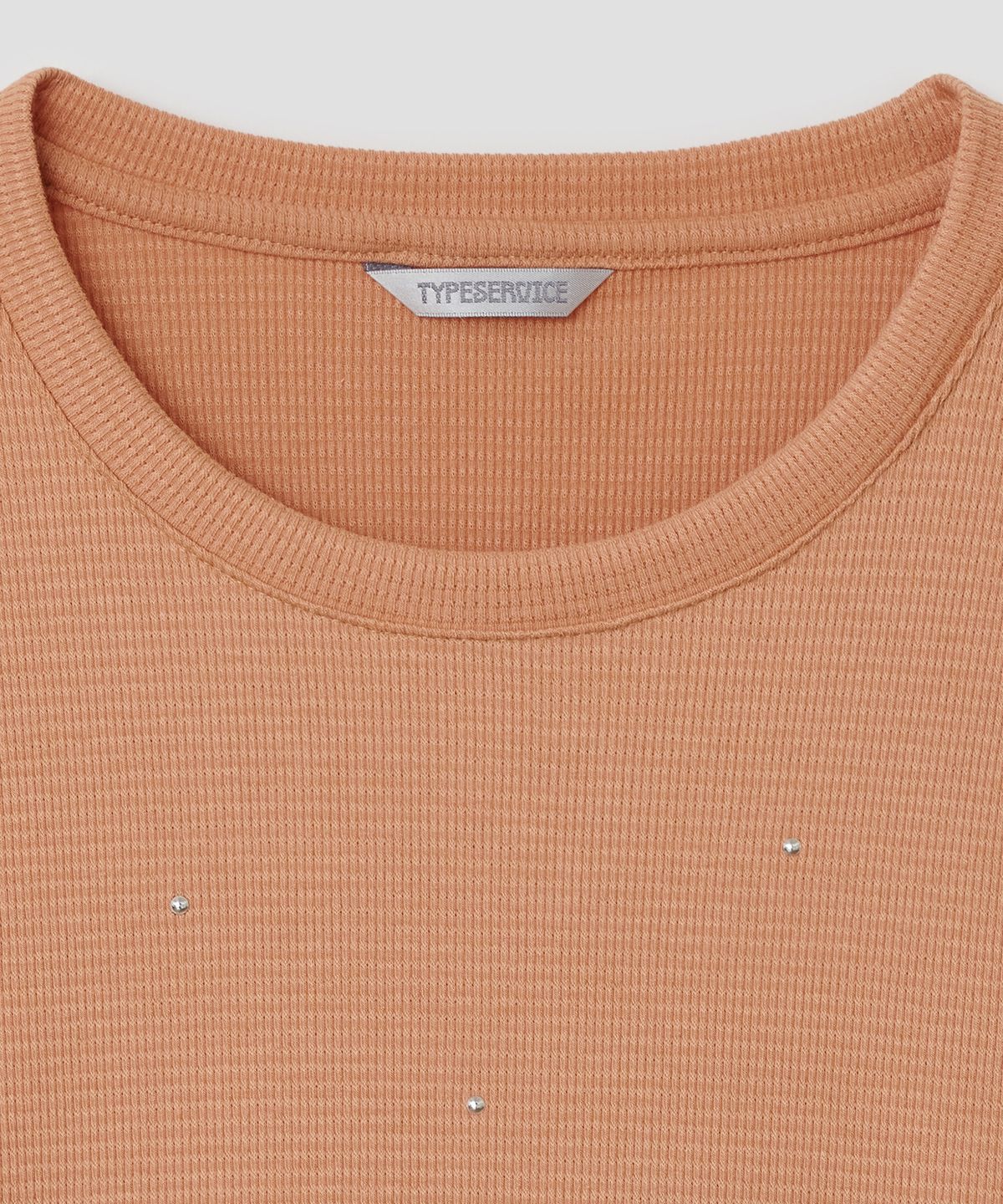 타입서비스(TYPESERVICE) Textured Hotfix Top [Orange]