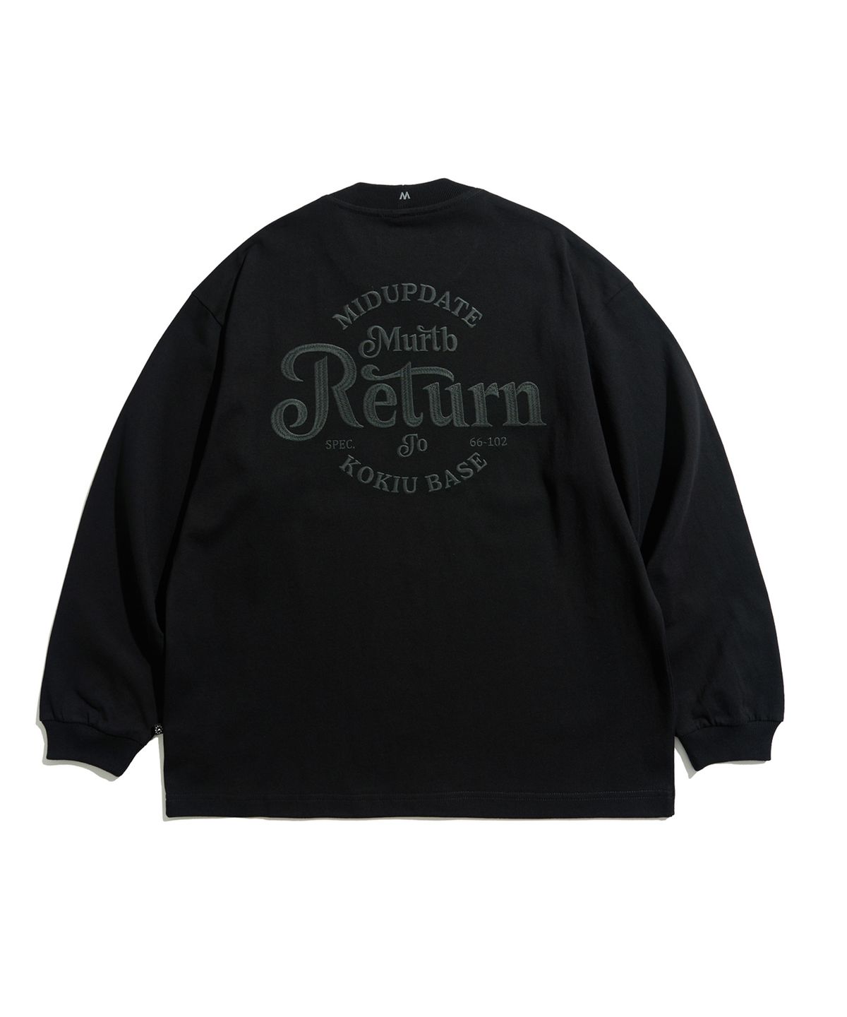 미드업데이트(MIDUPDATE) Vintage Return Graphic Long Sleeve_BLK