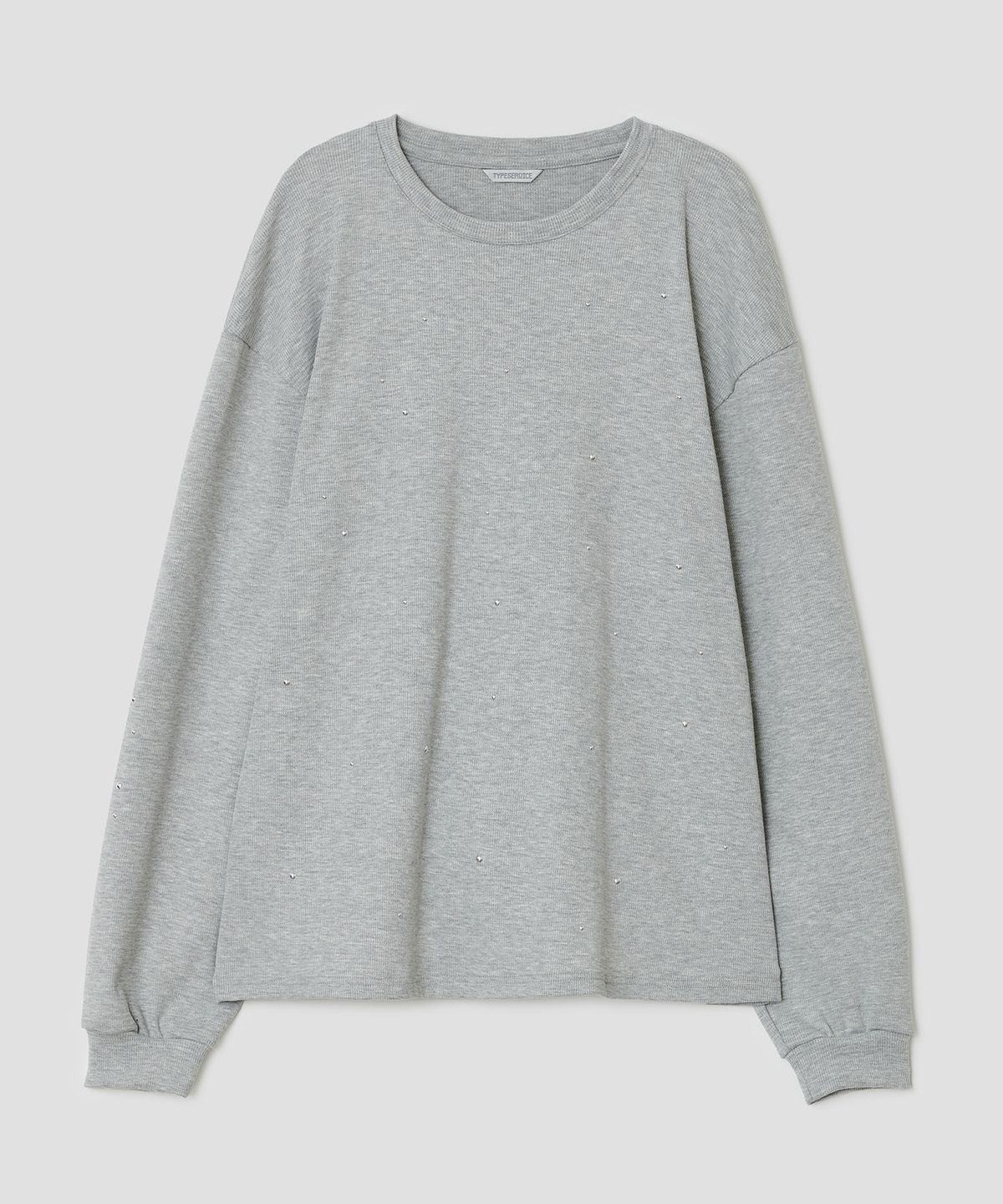 타입서비스(TYPESERVICE) Textured Hotfix Top [Gray]
