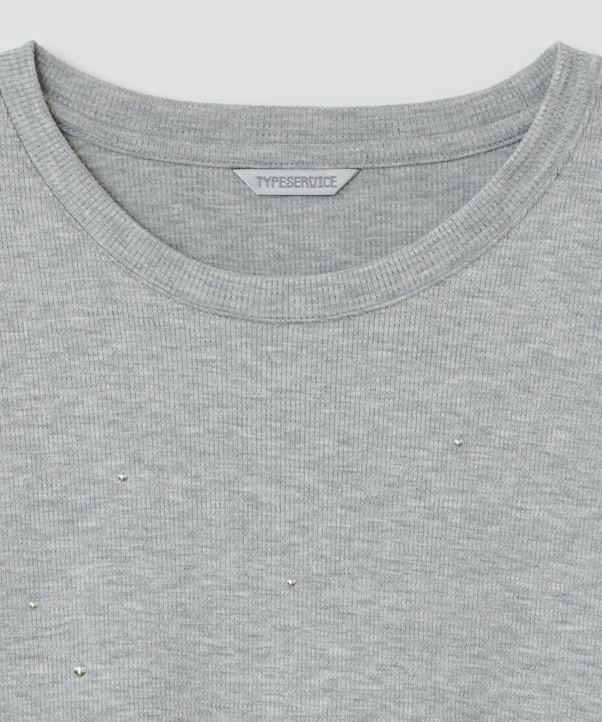 타입서비스(TYPESERVICE) Textured Hotfix Top [Gray]