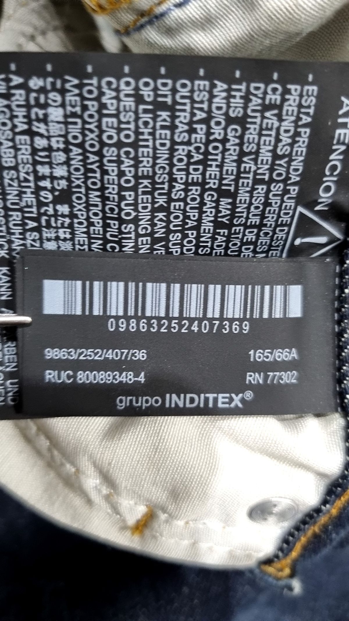 자라(ZARA) 청/데님 팬츠 EUR 36