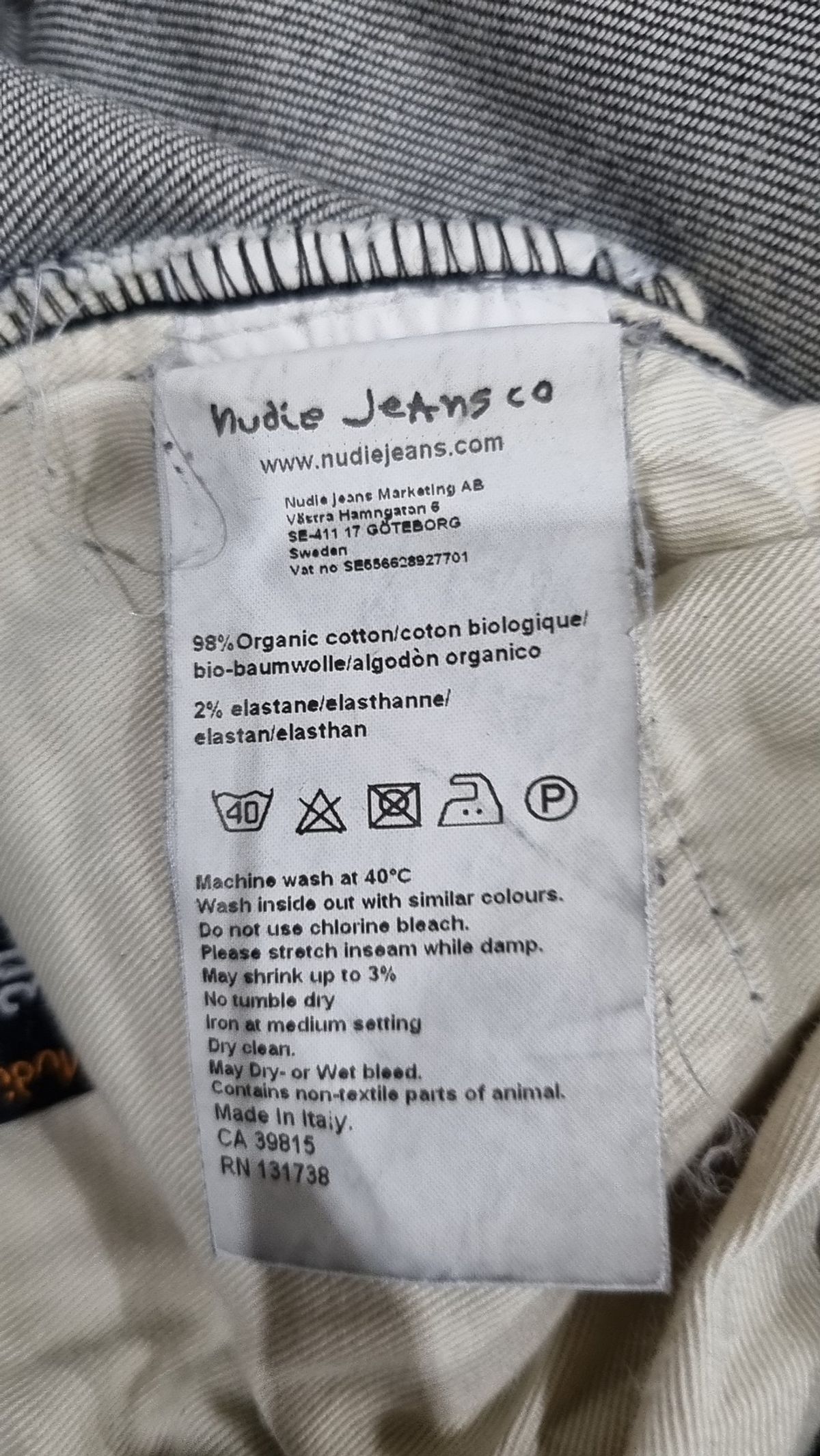 누디진(NUDIEJEANS) 청/데님 팬츠 29
