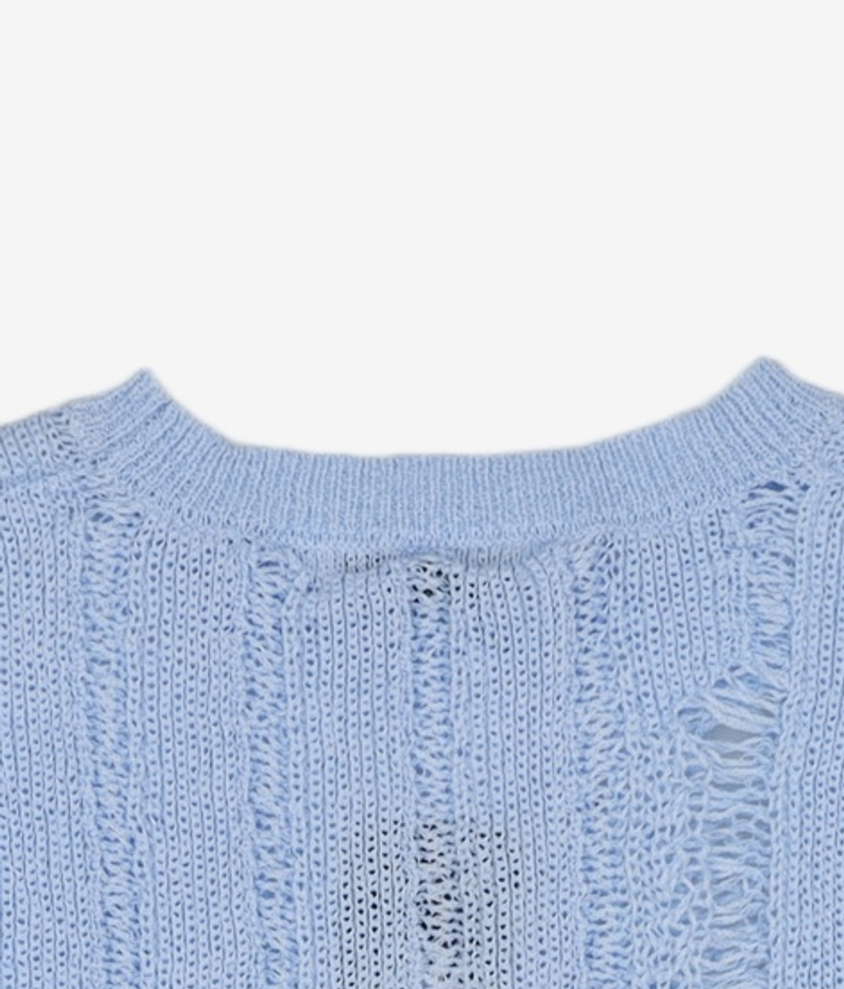 에잇세컨즈(8SECONDS) Sheer Longsleeve Knit  Sky blue (153551MQ1Q) M