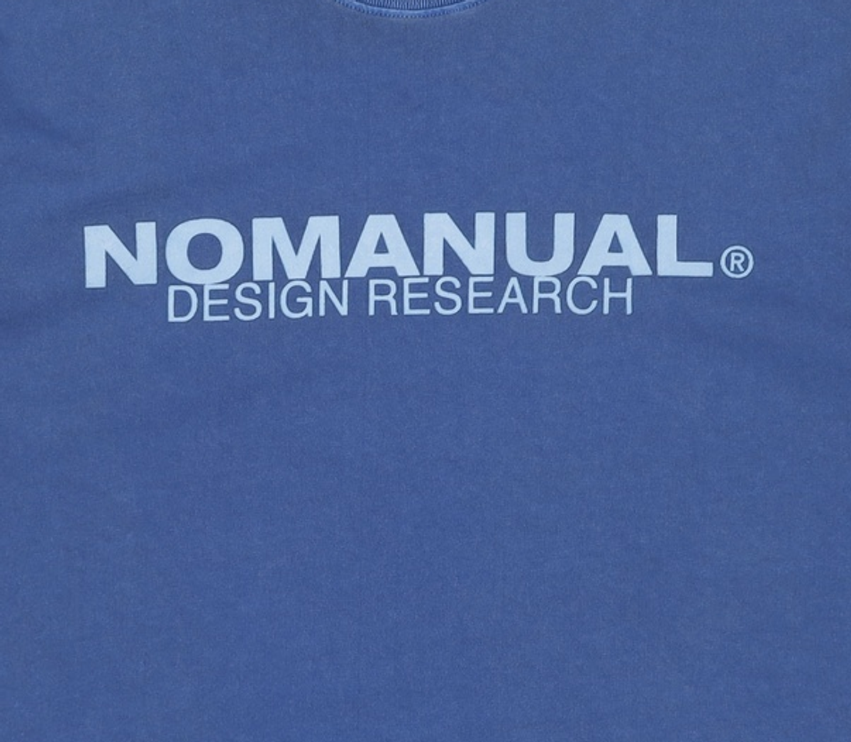 노매뉴얼(NOMANUAL) P.DYED BOX T-SHIRT - BLUE 100