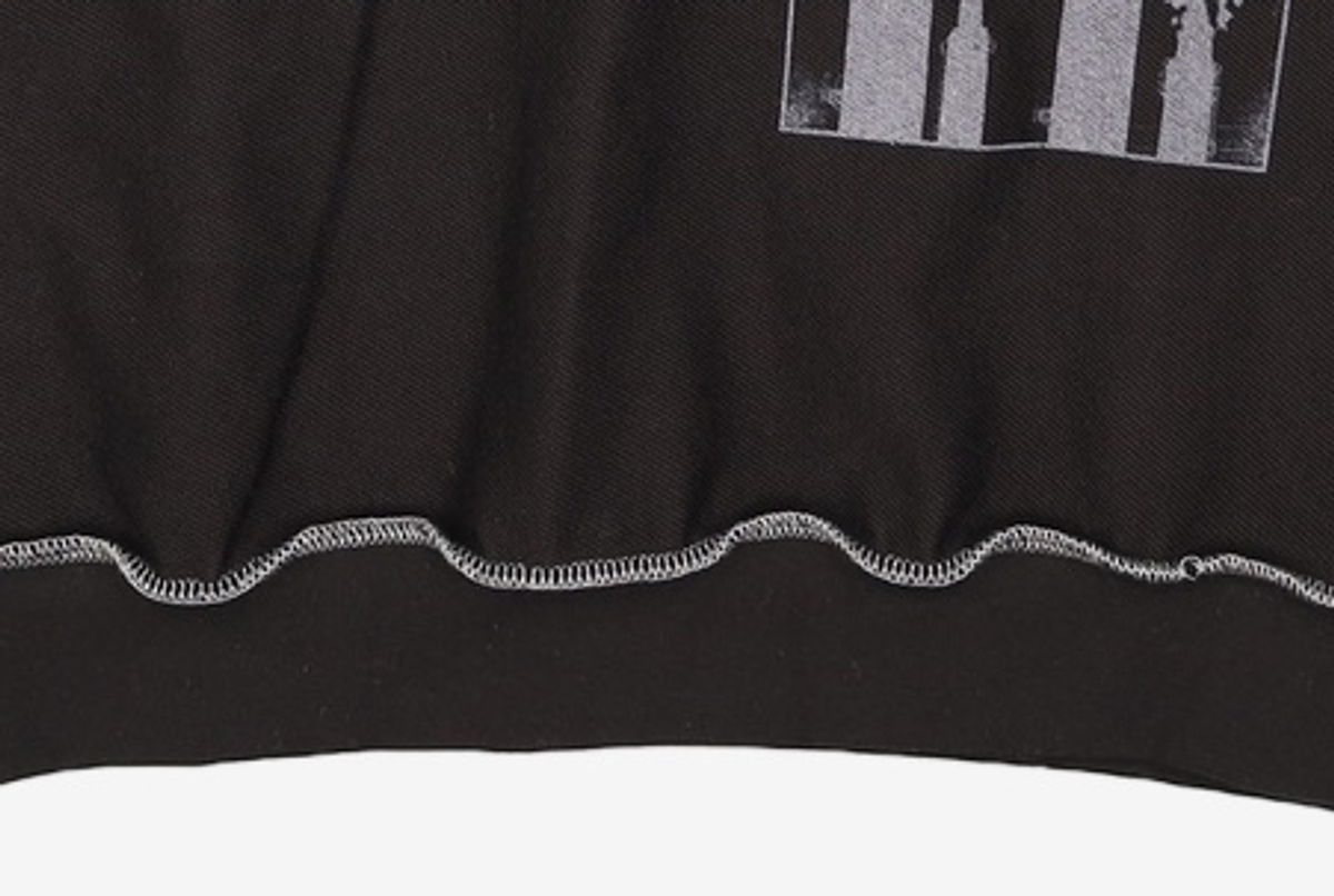 노매뉴얼(NOMANUAL) GPH REVERSED SWEATSHIRT - BLACK M