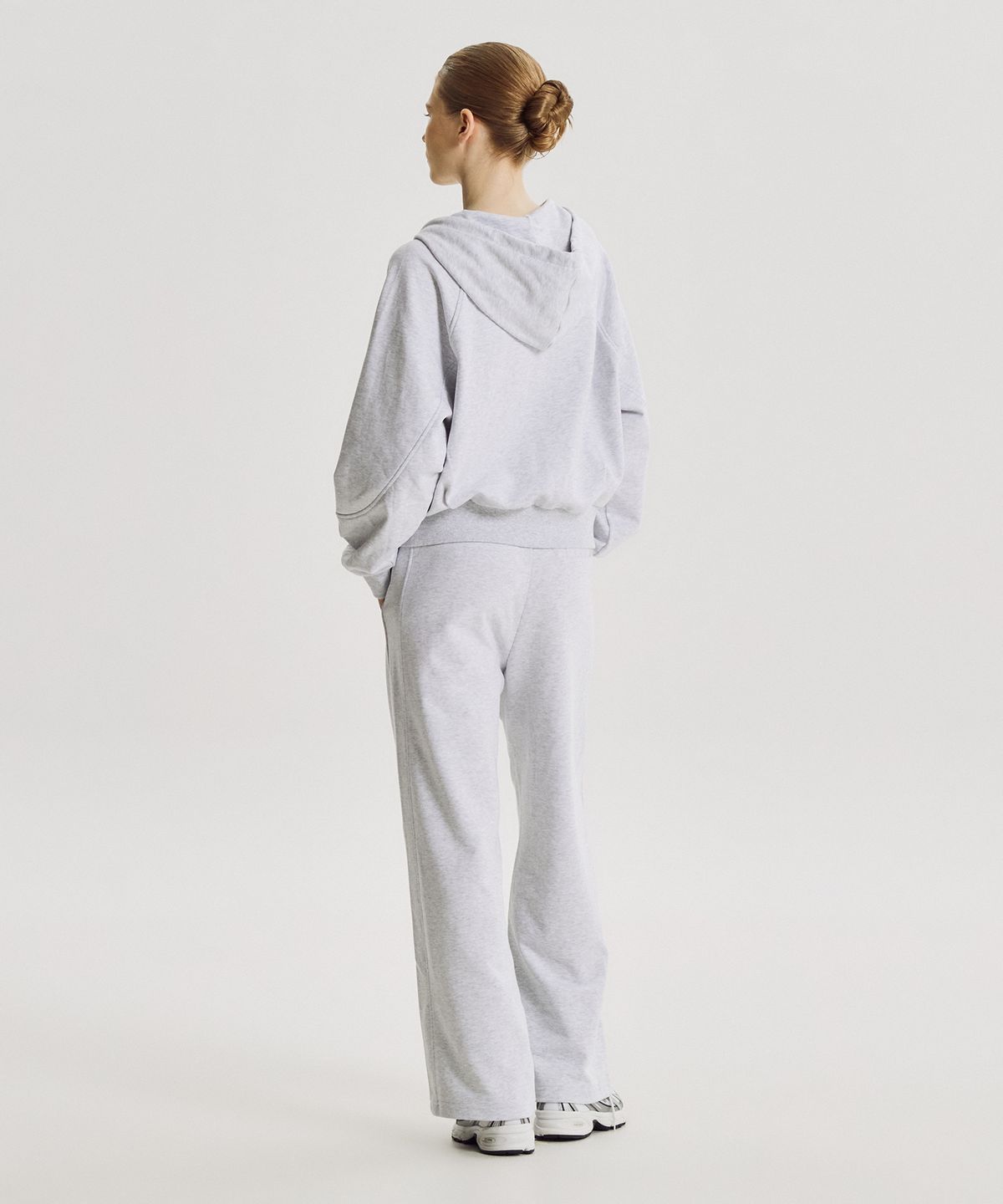 뉴발란스(NEW BALANCE) NBMDG4W912 / WOMEN 에센셜 후드집업 (L/GRAY)