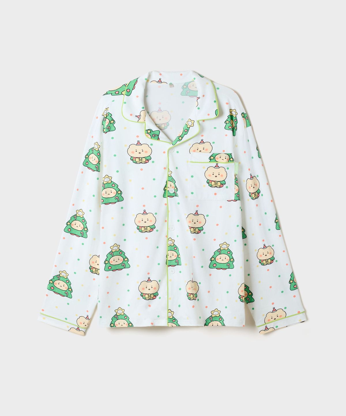 스파오(SPAO) [망그러진곰] 피치스판 긴팔 파자마(Ivory)_SPPPG49U11