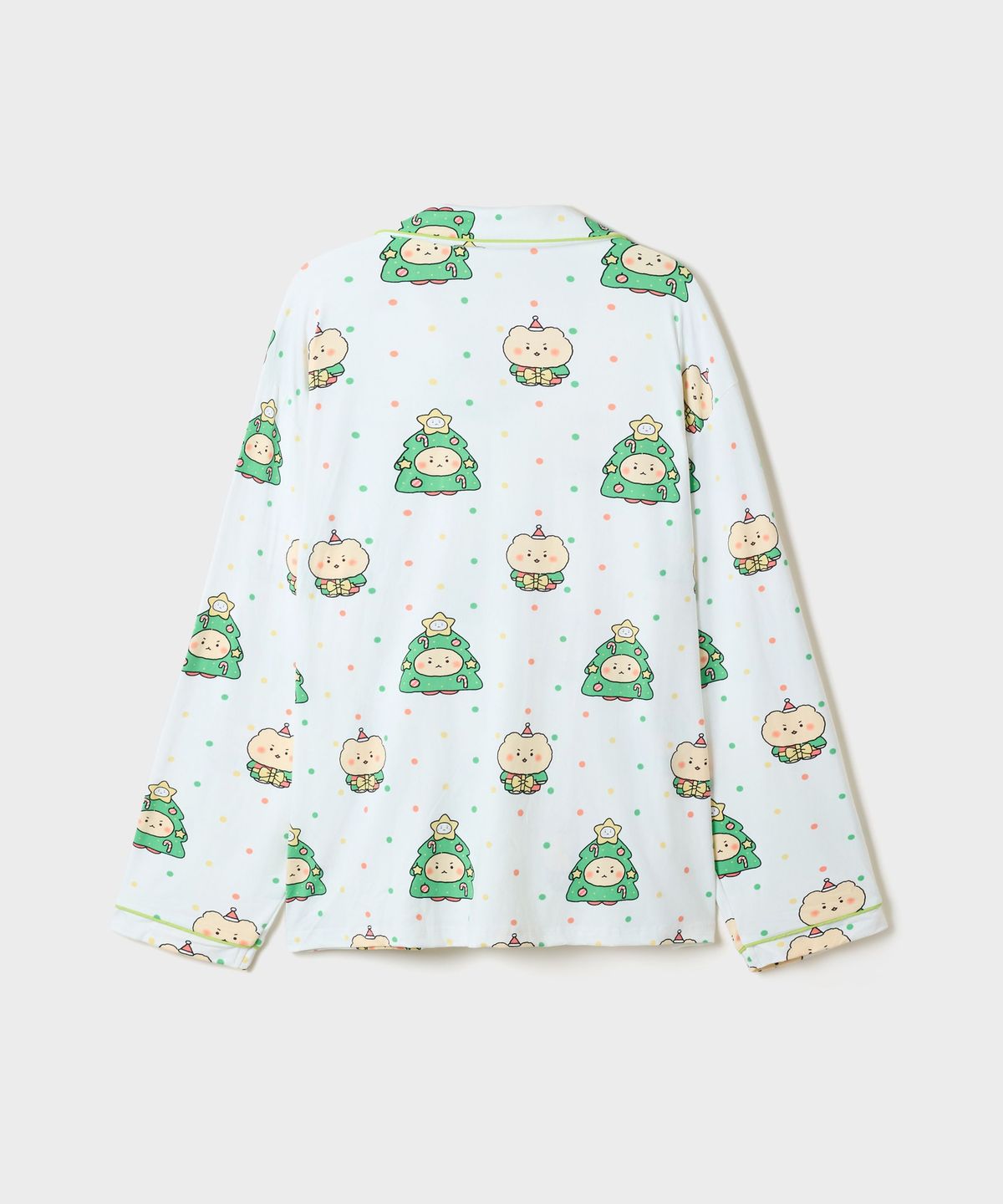 스파오(SPAO) [망그러진곰] 피치스판 긴팔 파자마(Ivory)_SPPPG49U11