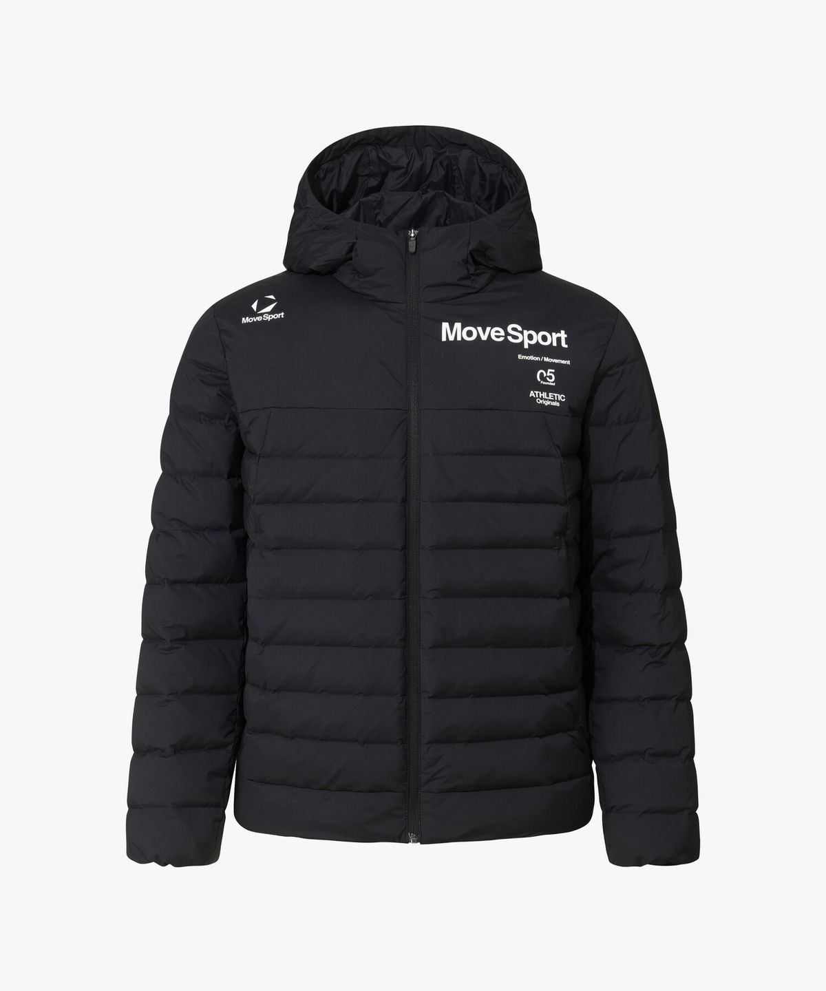 무브스포츠 바이 데상트(MOVESPORT BY DESCENTE) 경량 후드형 덕다운 자켓 블랙 VS121EDJ11