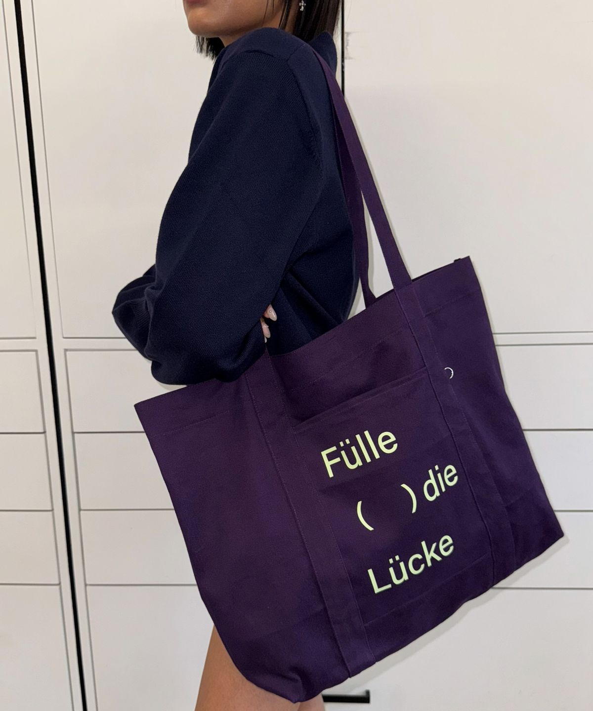 필인더블랭크(FILLINTHEBLANK) Blank Canvas Bag (purple)