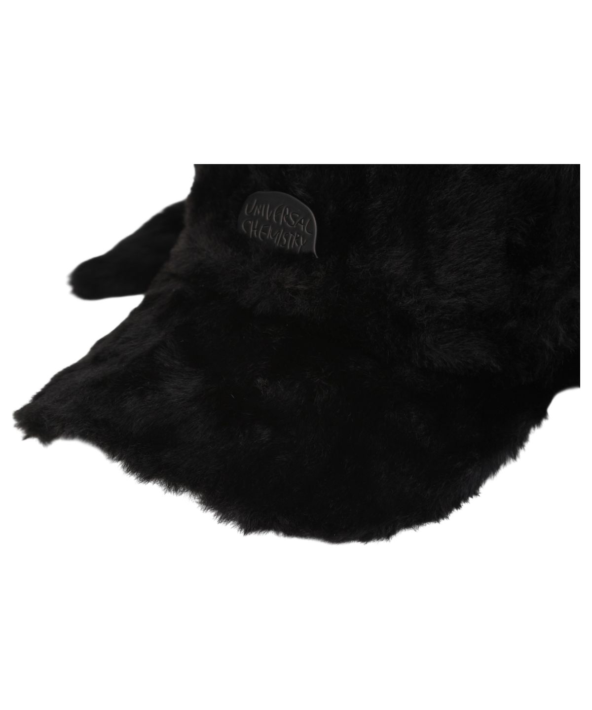 유니버셜 케미스트리(UNIVERSAL CHEMISTRY) Rabbit Fur Black Ballcap 토끼모자
