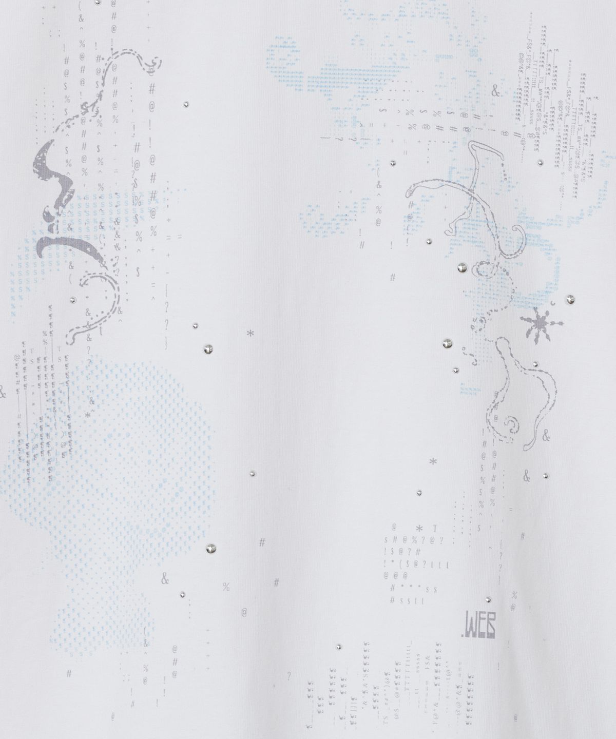 타입서비스(TYPESERVICE) Pixel Fade Hotfix Top [White]