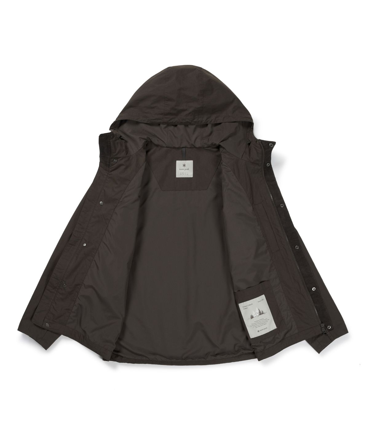스노우피크 어패럴(SNOWPEAK APPAREL) 클랜드 후드 자켓 (S26FMDJK92) Choco Brown