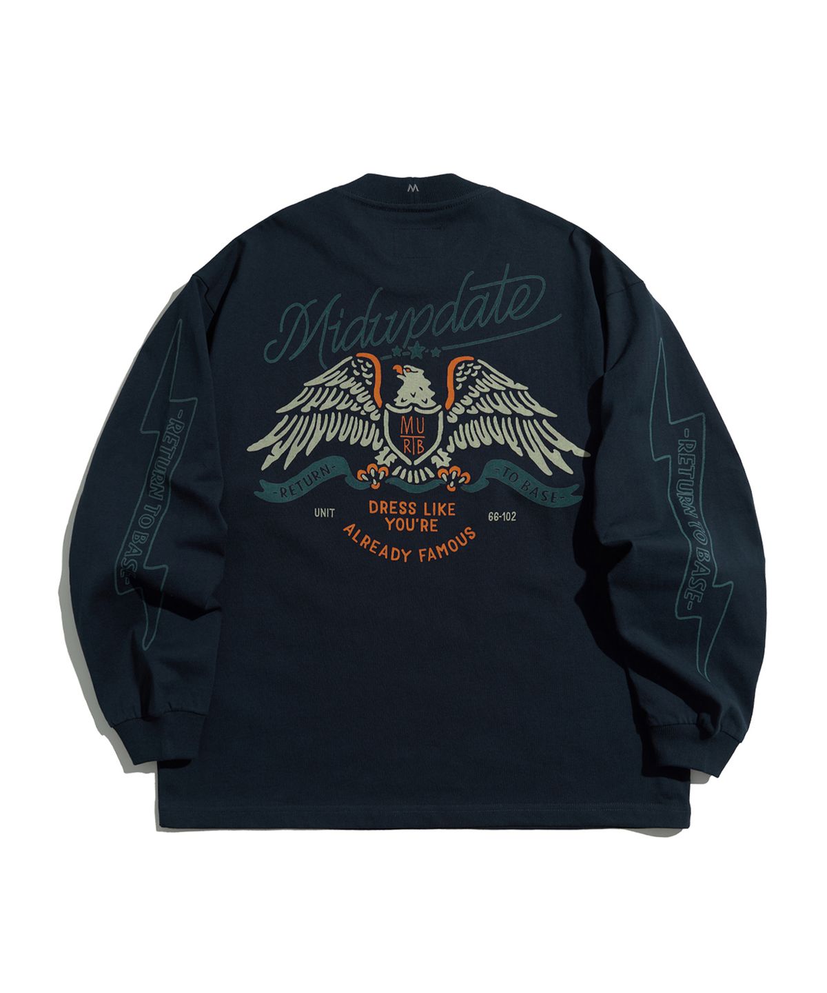 미드업데이트(MIDUPDATE) Biker Graphic Heavyweight Long Sleeve_BL