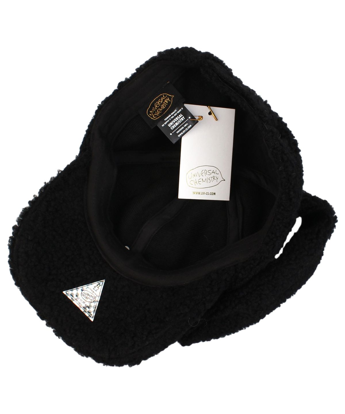 유니버셜 케미스트리(UNIVERSAL CHEMISTRY) Rabbit Fleece Black Ballcap 토끼모자