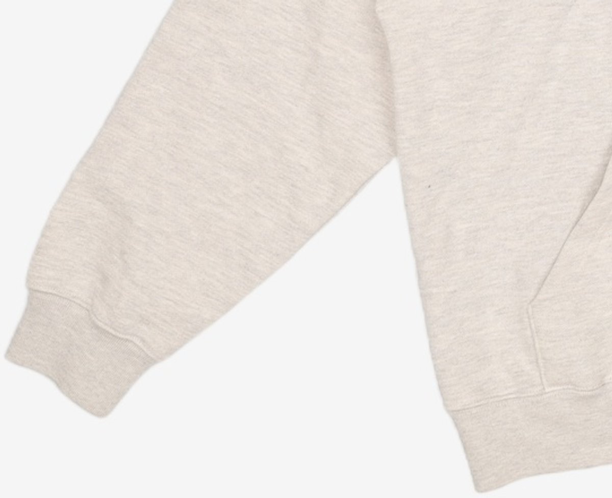 노매뉴얼(NOMANUAL) 3T ARCH LOGO HOODIE - OATMEAL MELANGE M
