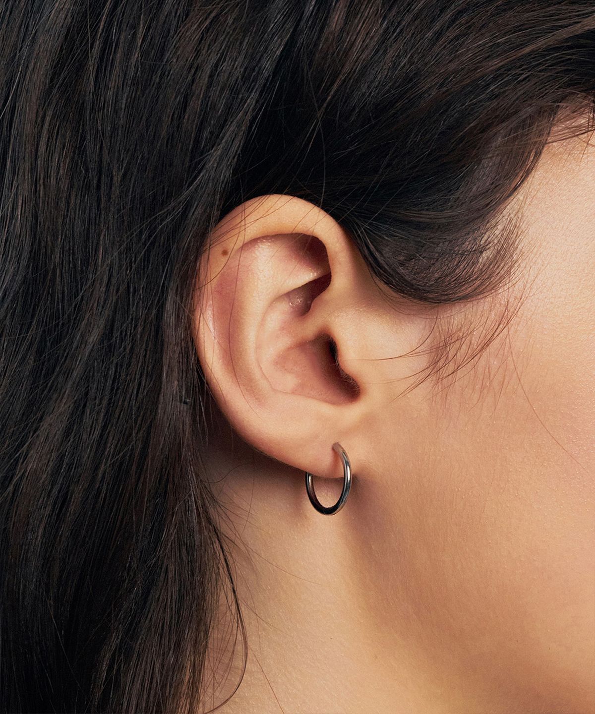 헤이(HEI) basic surgical steel huggie earrings (11mm/15mm/22mm)