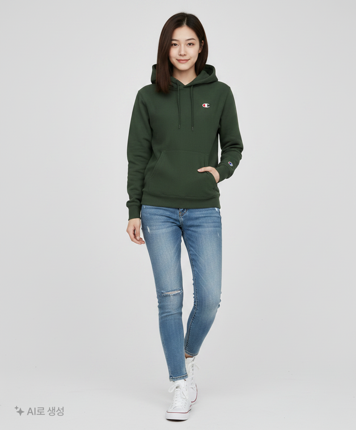 챔피온(CHAMPION) 후드 티셔츠 S