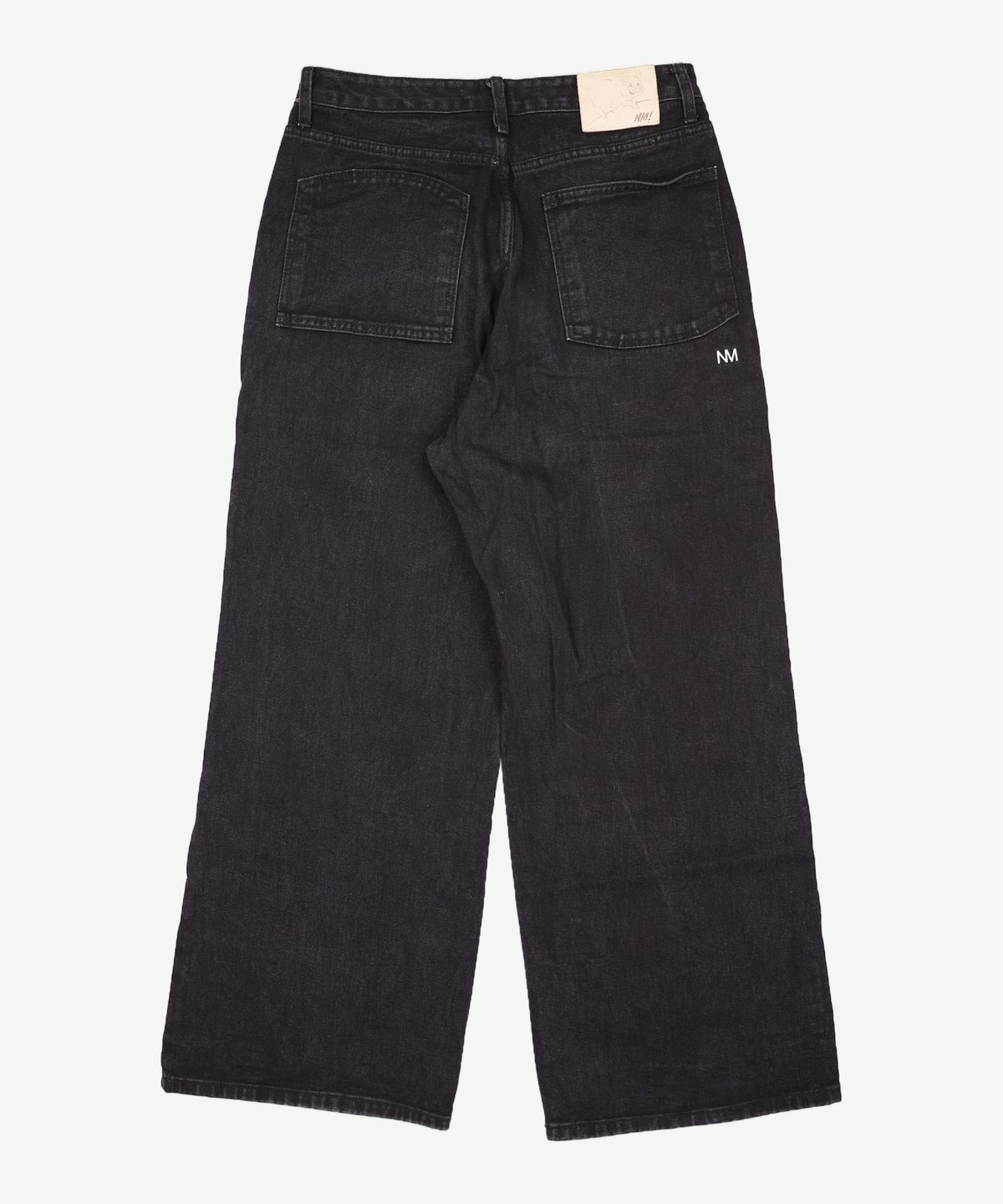 노매뉴얼(NOMANUAL) ONE TUCK REVERSED POCKET PANTS - BLACK L