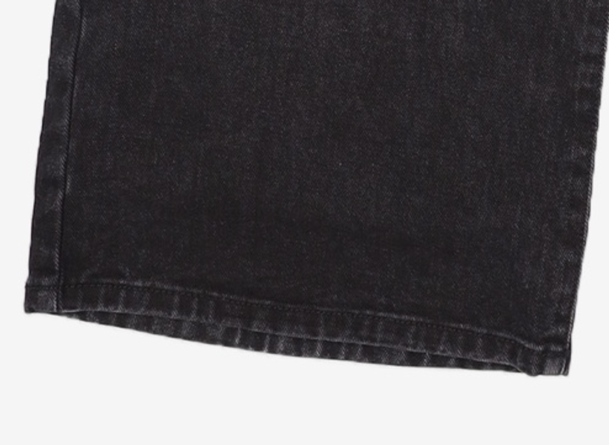 노매뉴얼(NOMANUAL) ONE TUCK REVERSED POCKET PANTS - BLACK L