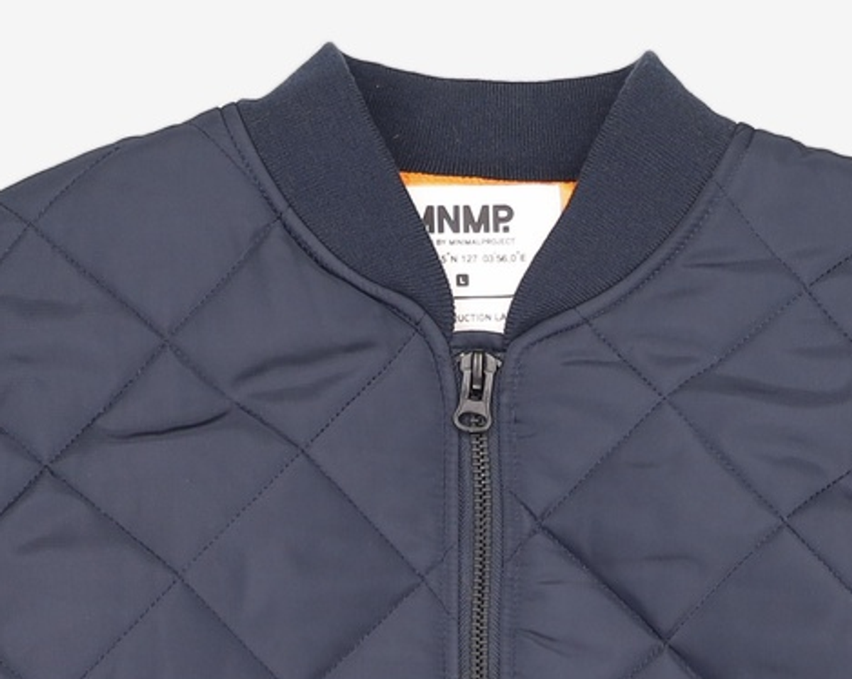 미니멀프로젝트(MINIMALPROJECT) 오버사이즈 슬릿 MA-1 자켓 MJK111 [NAVY] L