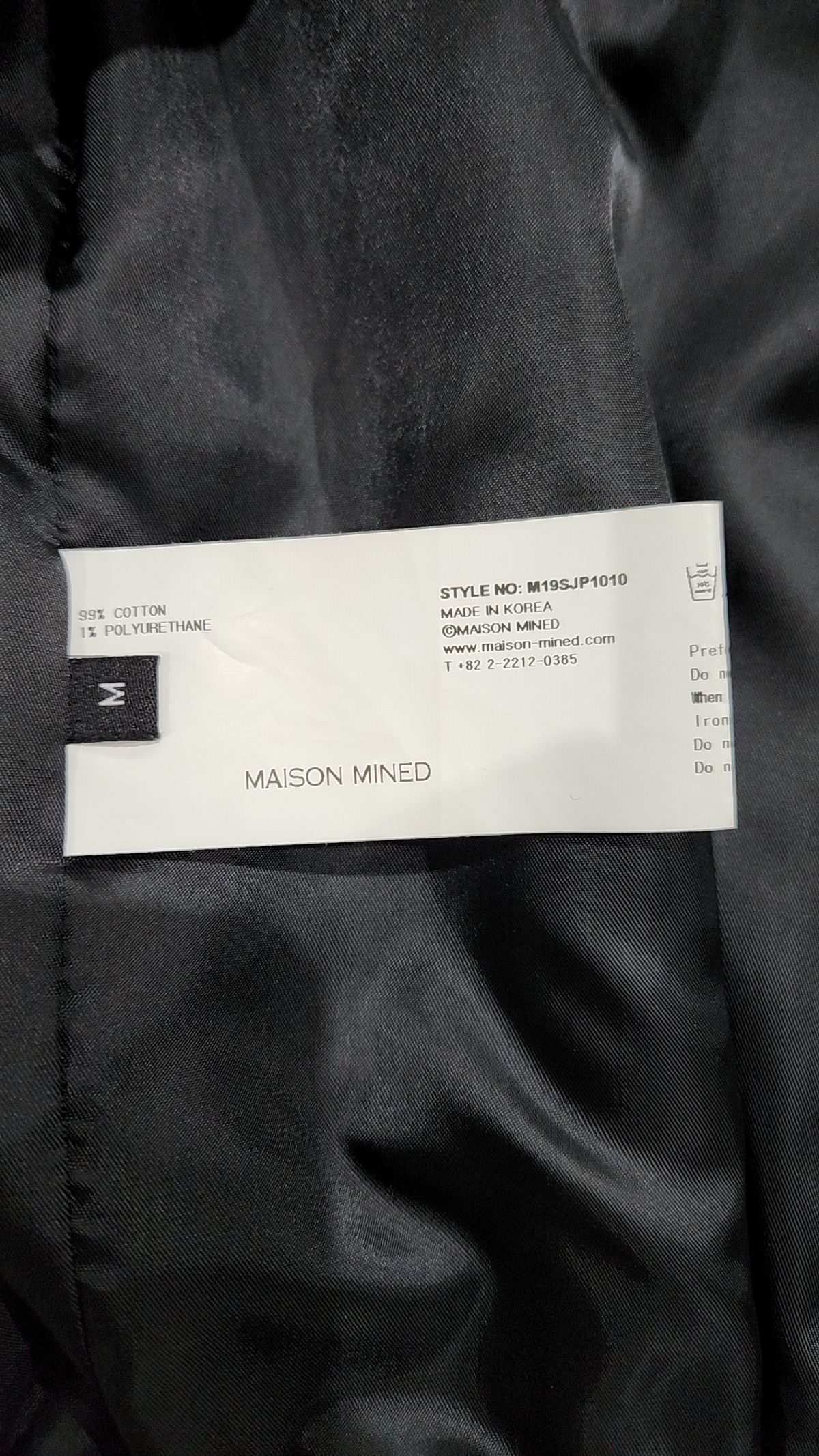 메종미네드(MAISON MINED) BLACK OVER MA-1 M