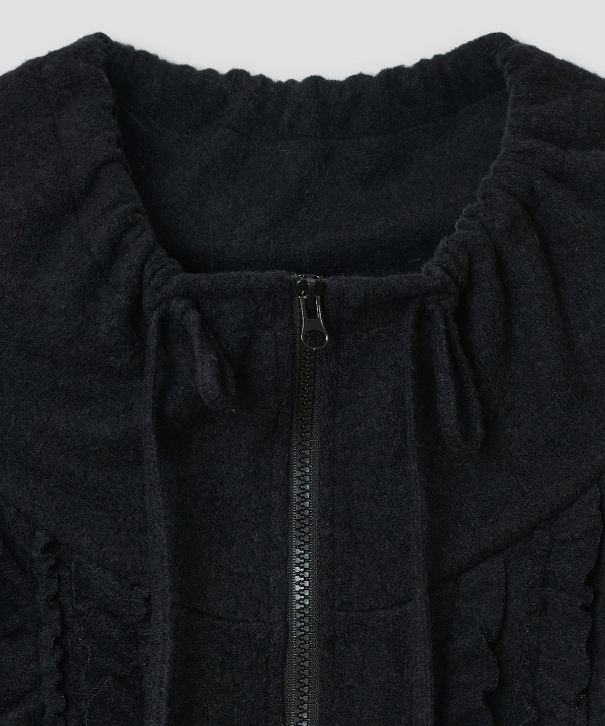 타입서비스(TYPESERVICE) Vintage Zip Pocket Top [Black]