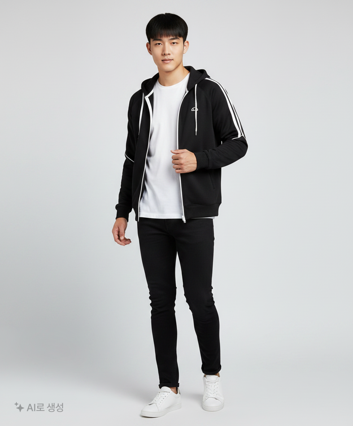 엘레쎄(ELLESSE) 후드 집업 90