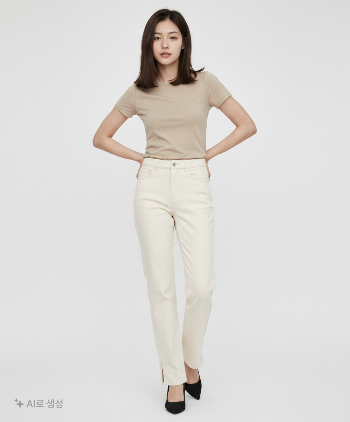 미쏘(MIXXO) 코튼 팬츠 26