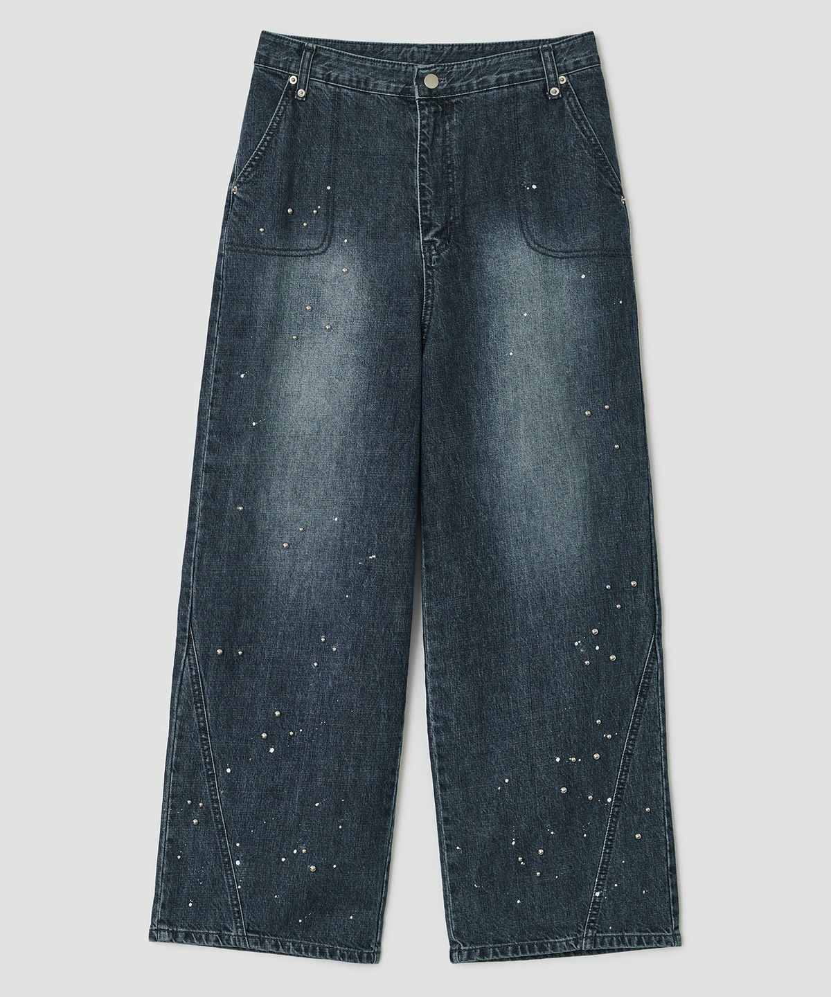 타입서비스(TYPESERVICE) Rivet Splash Denim Pants [Blue]