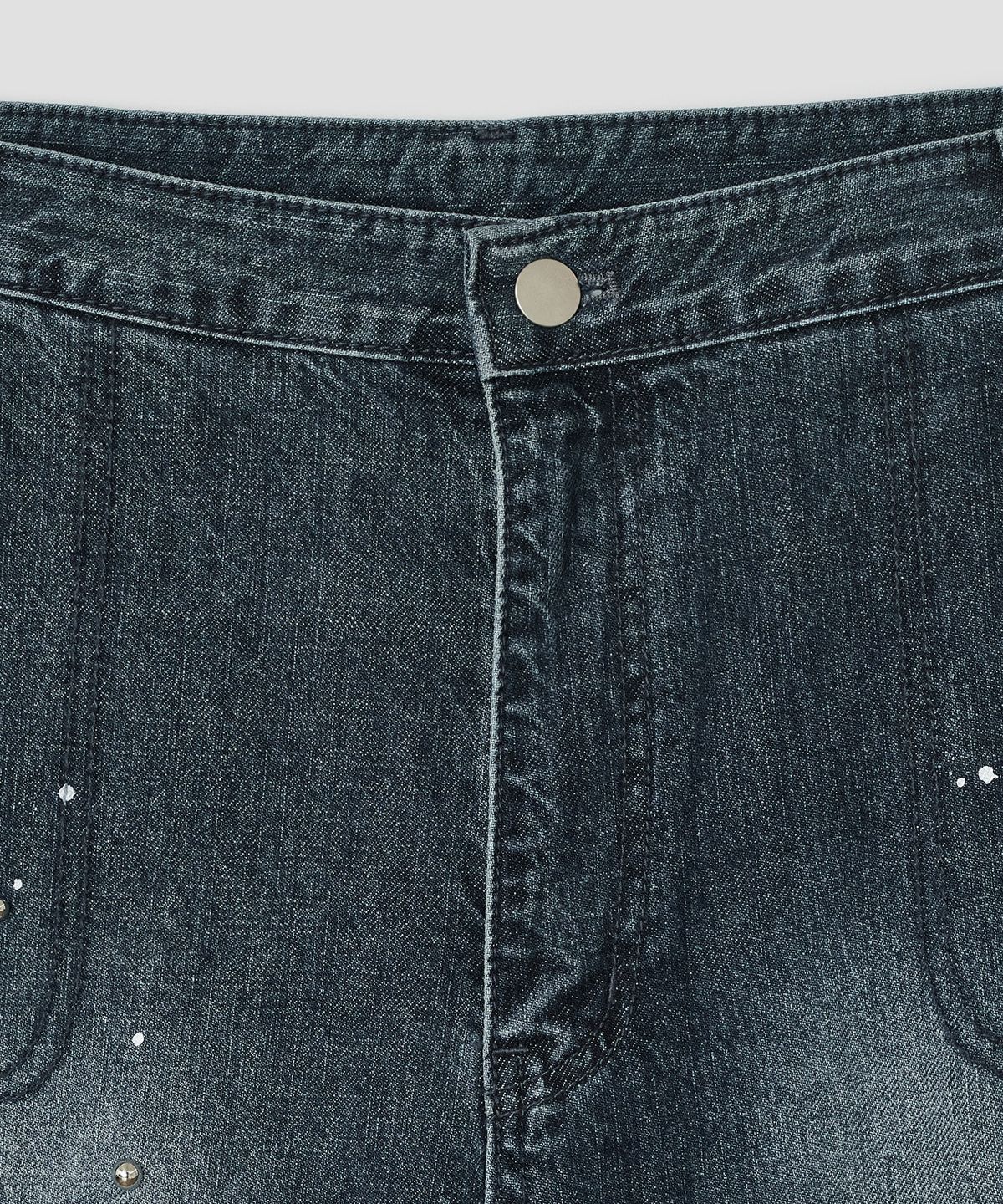 타입서비스(TYPESERVICE) Rivet Splash Denim Pants [Blue]